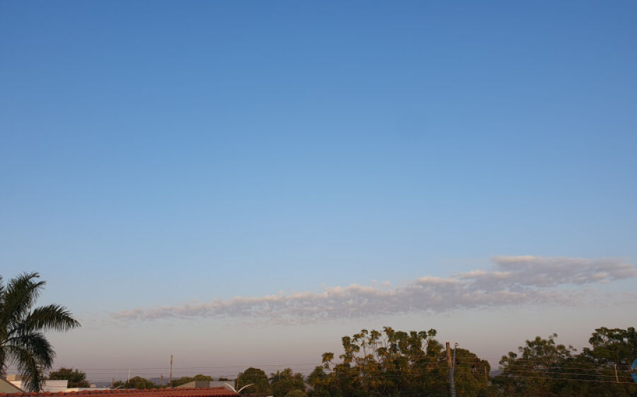 Tempo seco predomina e máxima deve chegar aos 38ºC nesta quarta-feira