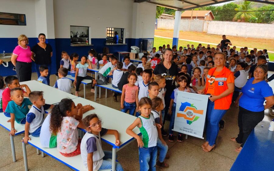 Defesa Civil promove palestra sobre Prevenção de Queimadas na escola Cívico Militar de Rio Verde