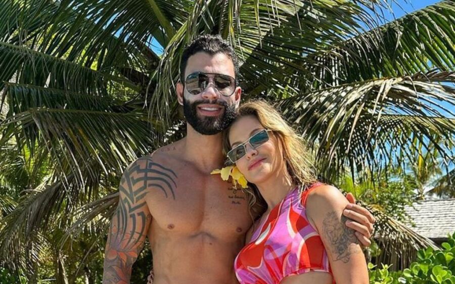 Gusttavo Lima posa sem camisa e recebe comentário ameaçador de Andressa Suita