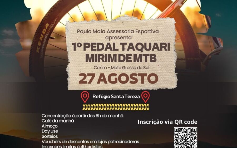 1º Pedal Taquari Mirim de MTB será realizado em Coxim 