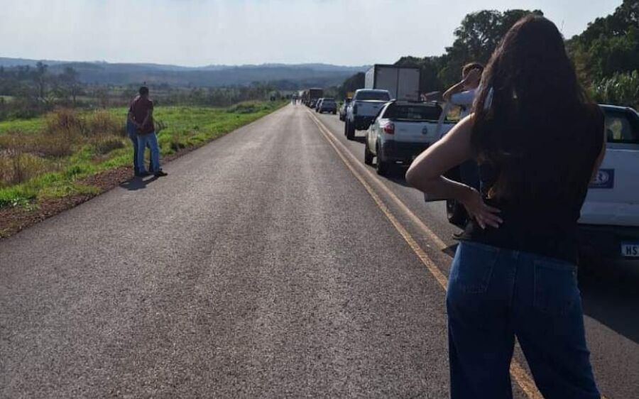Protesto de indígenas fecha rodovia contra o marco temporal