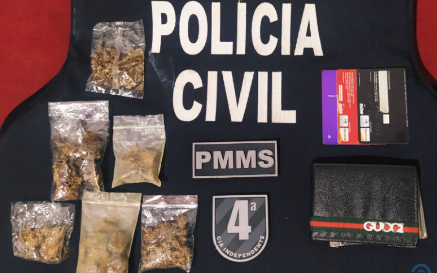 Durante operação conjunta, Polícias de Figueirão prendem jovem por tráfico de drogas