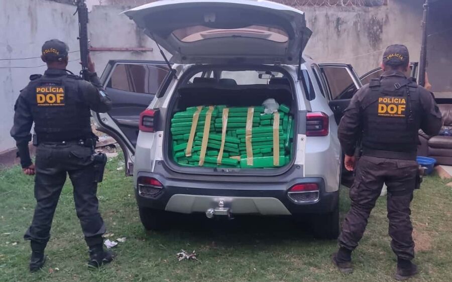 Quase meia tonelada de maconha é apreendida pelo DOF em Ponta Porã