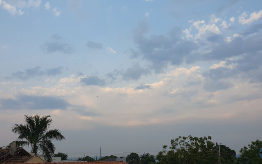 Previsão é de céu parcialmente nublado com máxima de 36ºC em Coxim