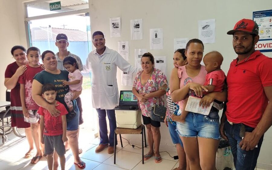 Ação Educativa na ESF Jardim dos Estados informa sobre o descarte correto de lixo eletrônico