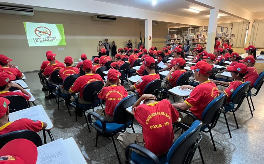 Projeto Agente de Endemias Mirim é  lançado em Coxim com participação  dos Bombeiros do Amanhã