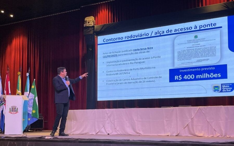 Riedel palestra no encontro entre Brasil e Paraguai que discute a Rota Bioceânica