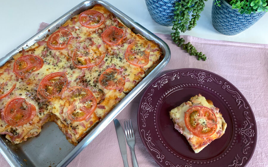 Bauru de forno com pão de forma