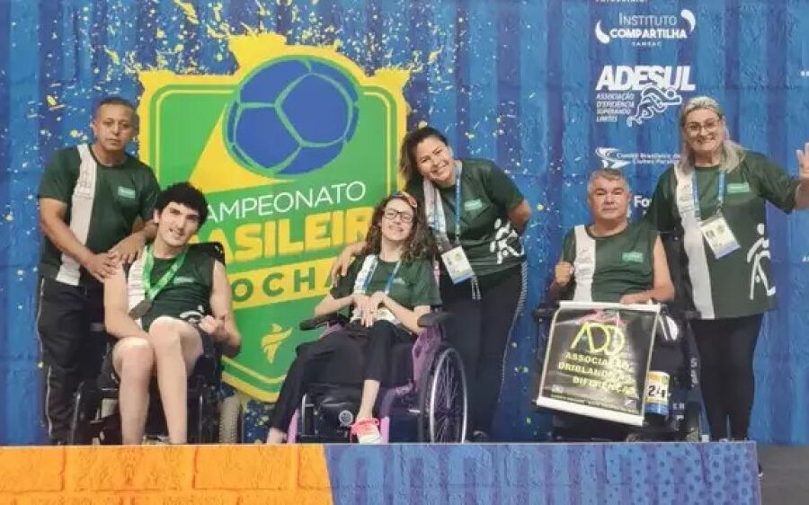 Atleta de MS conquista medalha de ouro em competição nacional de bocha