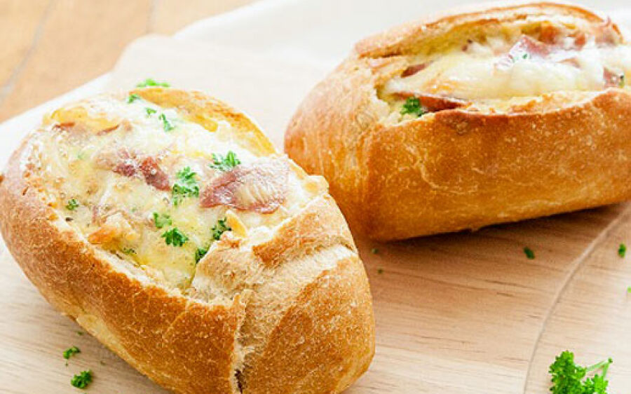 Pão francês recheado