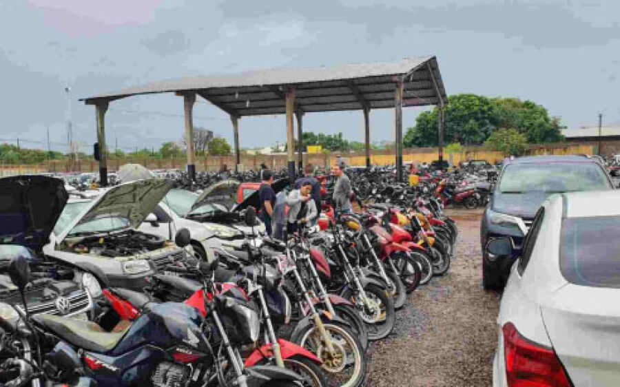 Detran-MS lança edital para leiloar 170 motos e 20 carros com lances a partir de R$ 766