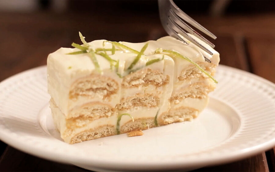 Pavê de mousse de limão