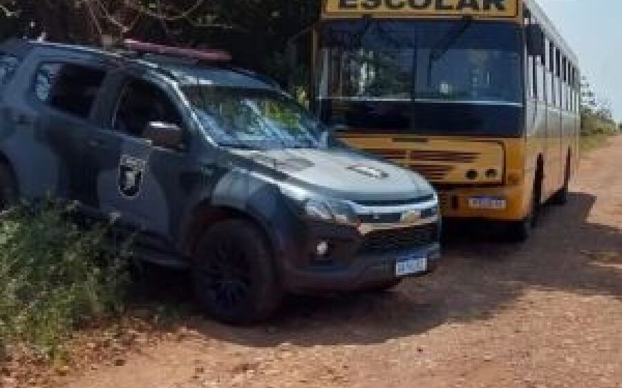 Ônibus escolar é apreendido com 1 tonelada de maconha em MS
