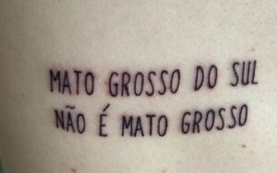 Australiano faz tatuagem para lembrar que MS e MT tem diferença