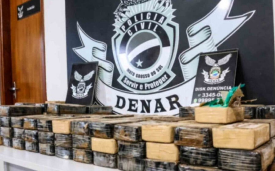 Em parceria com a Polícia de Coxim, Denar apreende cocaína avaliada em R$ 2 milhões
