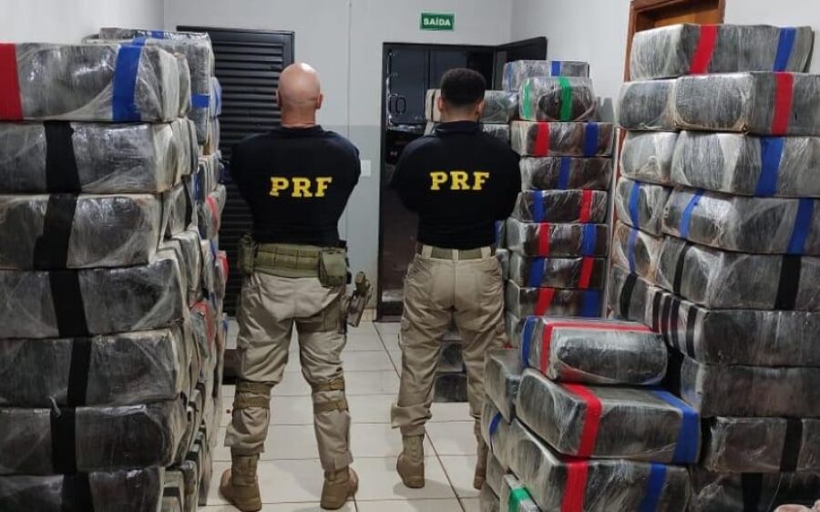 PRF apreende 3,5 toneladas de maconha no Mato Grosso do Sul