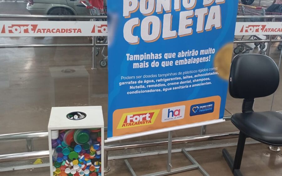 Iniciativa arrecada tampinhas de plástico para ajudar Hospital do Amor em Campo Grande 