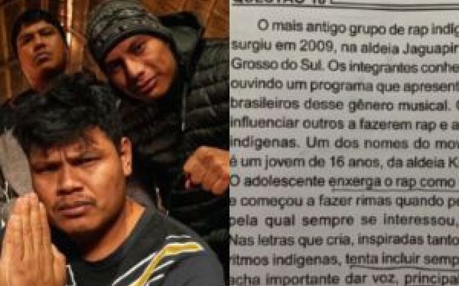 Grupo de rap indígena de MS, Brô MCs vira tema de questão no Enem 2023