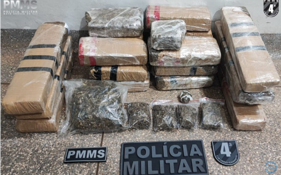 Jovem é preso com mais de 11 quilos de drogas que seriam levadas para Goiás