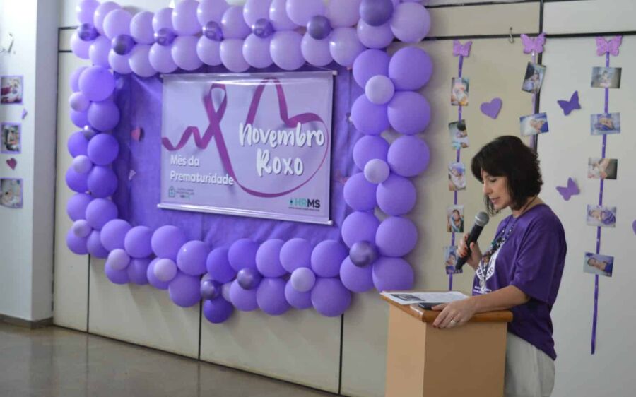 Novembro Roxo: HRMS faz alerta e abre ações alusivas ao mês da prematuridade