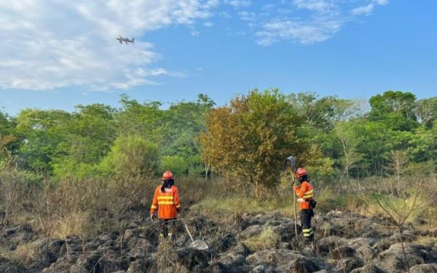 Governo de MS intensifica ações e combate aos incêndios no Pantanal