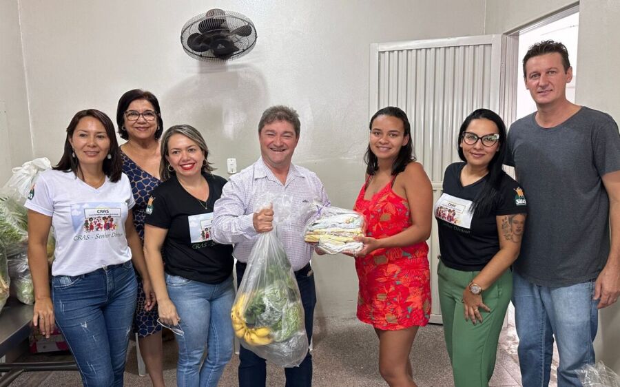 Prefeitura de Coxim realiza reuniões com gestantes assistidas pelo PAIF e entrega cestas do Projeto 