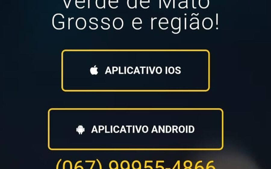 O aplicativo para solicitar serviços de motoristas de carro, já está ativo em Rio Verde de MT/MS