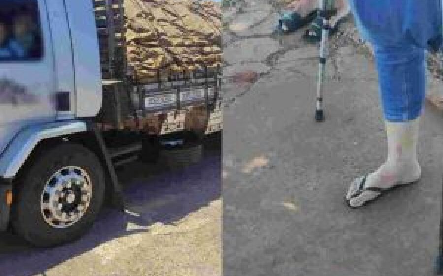 Com uma perna só, homem dirige caminhão e comete 11 infrações de uma vez na BR-163