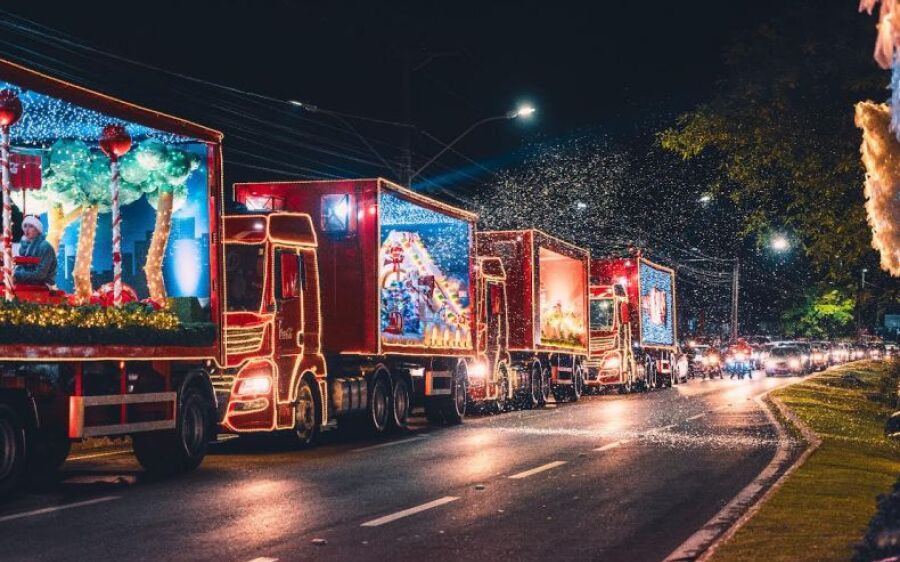 Caravana de Natal da Coca-Cola chega na nesta quinta-feira em Campo Grande