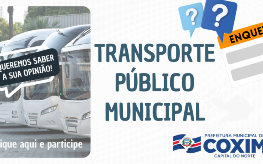 Sua opinião importa: Prefeitura de Coxim lança enquete para  implantar transporte público