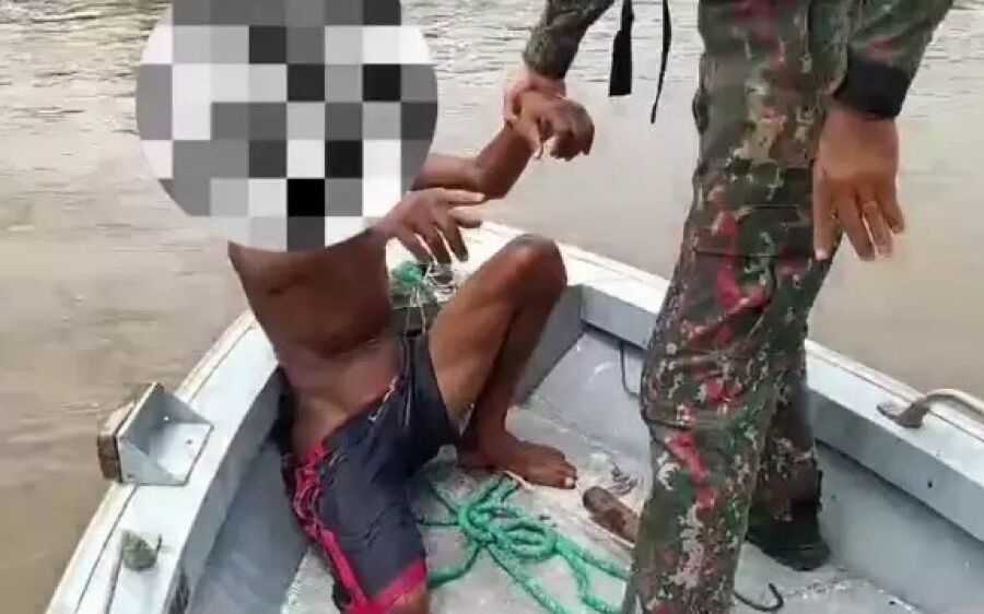 PMA de Coxim salva homem que estava se afogando no Rio Taquari