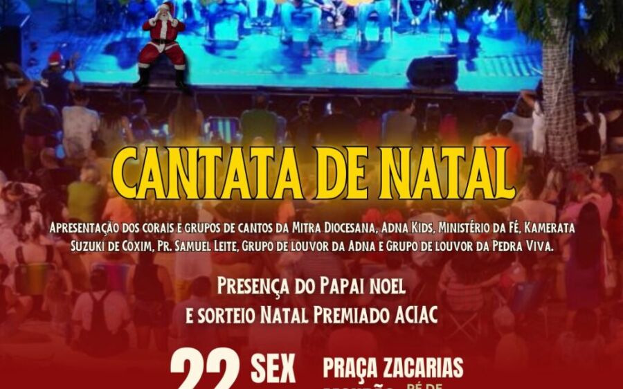 Prefeitura de Coxim promove Cantata de Natal com atrações variadas