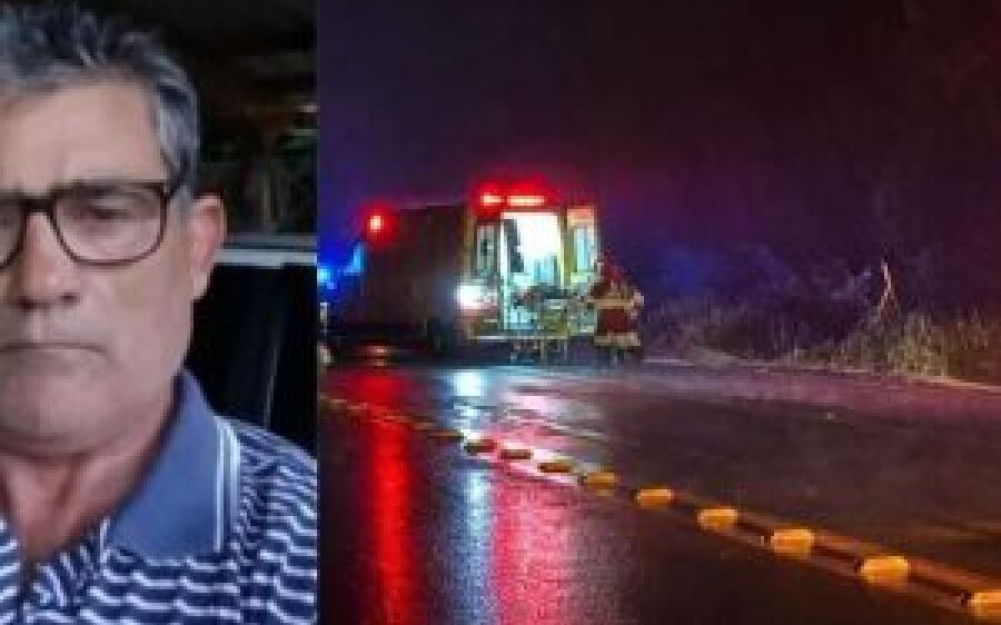 Idoso morre após ser arremessado em capotamento na BR-163