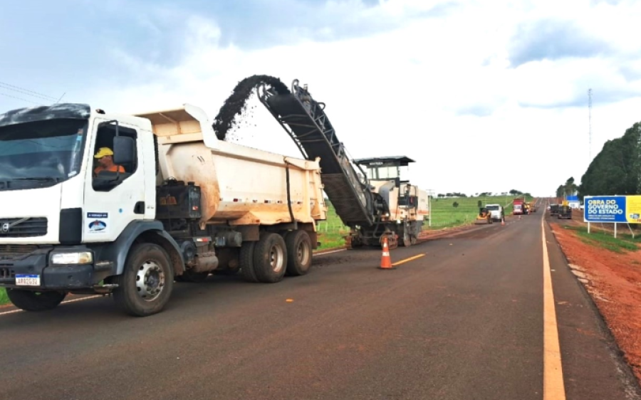 Rodovia concessionada pelo Estado utiliza técnica de reciclagem nas obra de recuperação do trecho