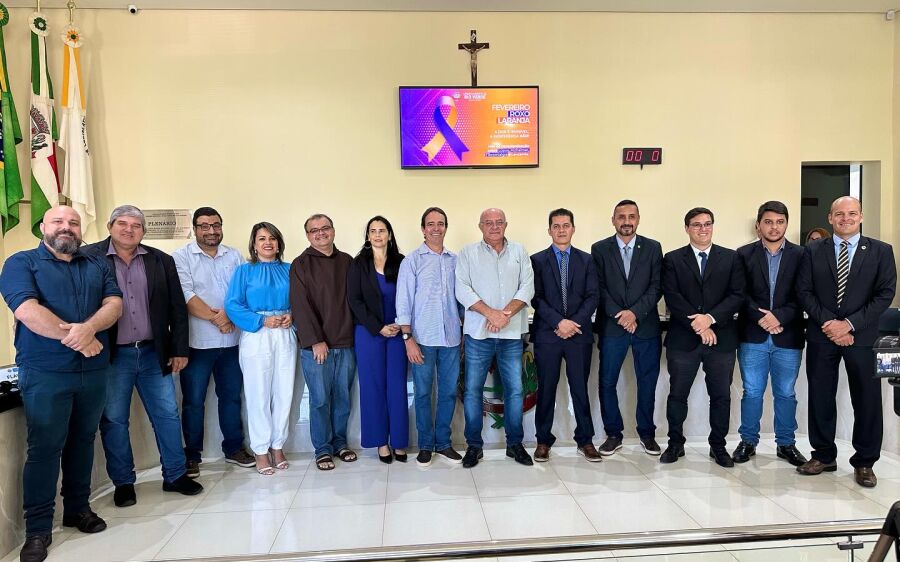 Prefeito Réus participa da abertura da 1ª Sessão  Ordinária do ano de 2024