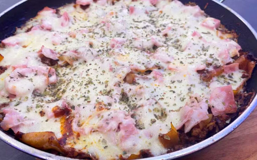 Lasanha de frigideira