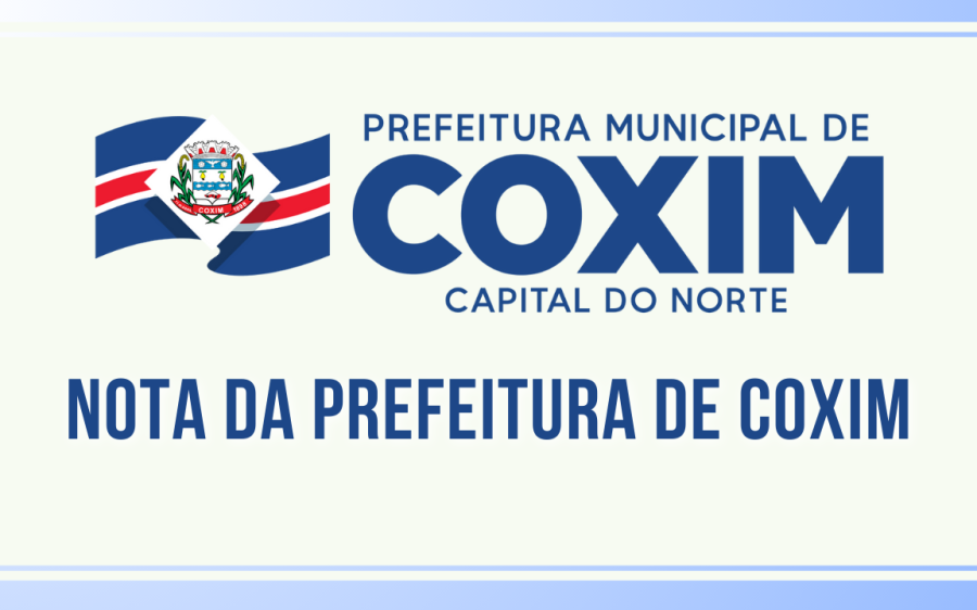 NOTA DA PREFEITURA DE COXIM