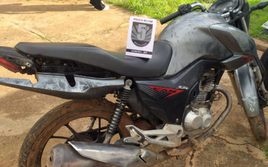 Operação conjunta resulta na apreensão de revólver e moto utilizada em duplo homicídio em Sonora