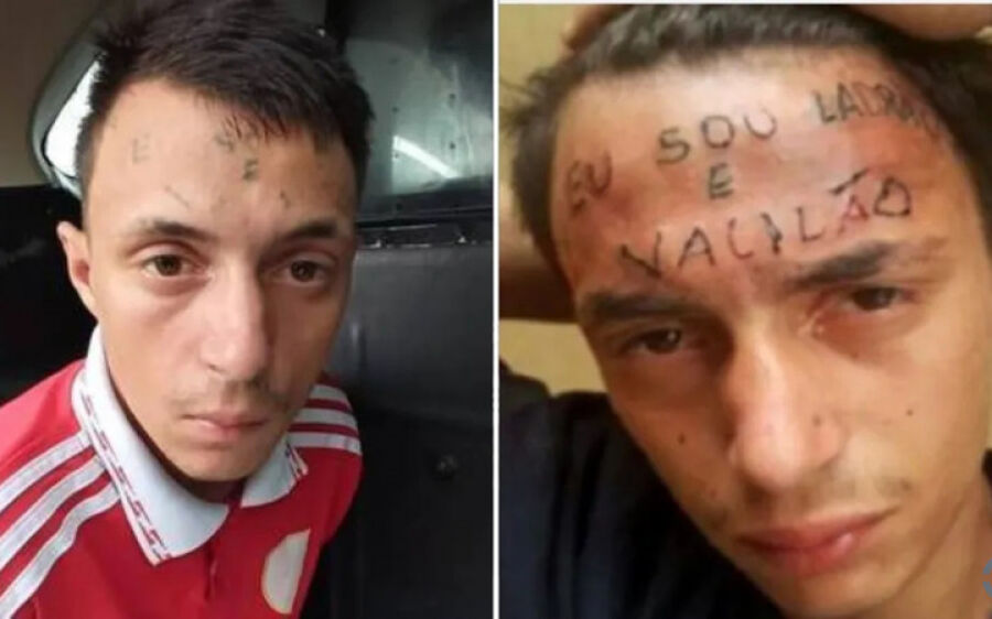 Homem tatuado com a frase eu sou ladrão e vacilão é preso novamente