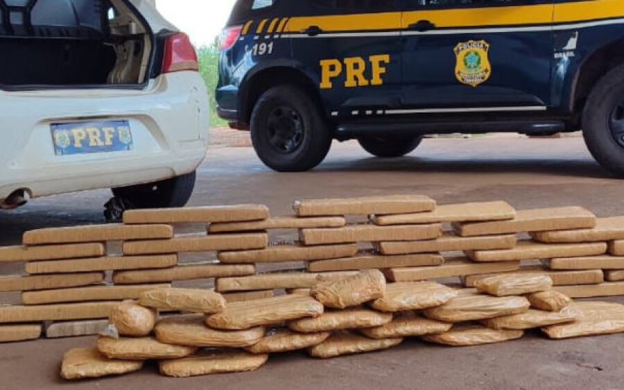 Motorista é preso com 45 quilos de maconha e skunk na BR-262