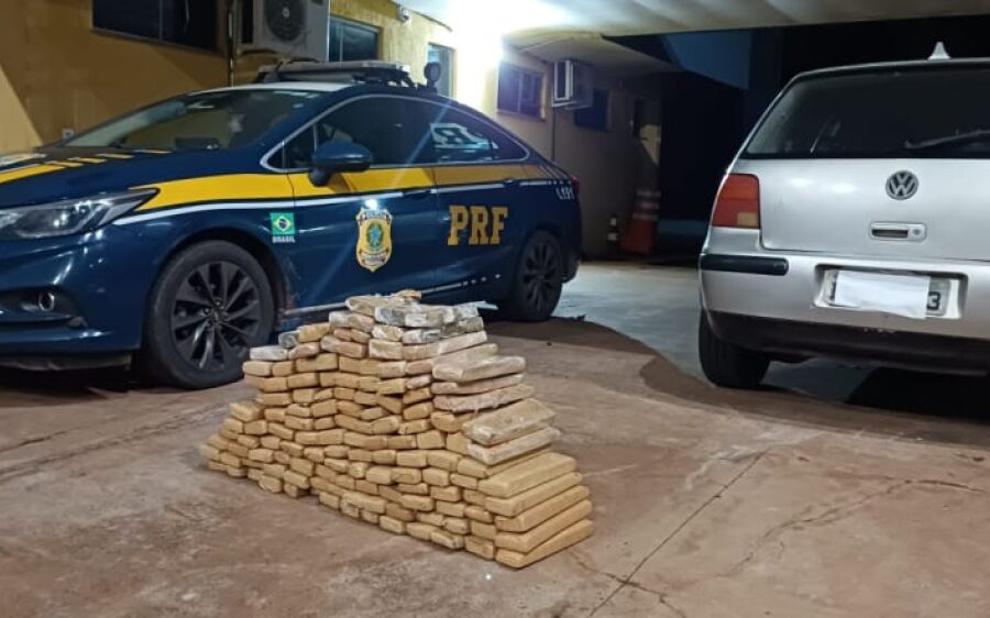 Condutor é preso com 108 quilos de maconha na BR-262