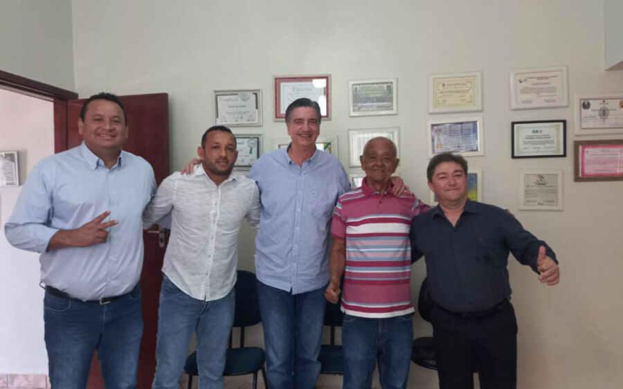 Em visita na cidade de Coxim Deputado Dagoberto Nogueira visita o jornal Diário do Estado