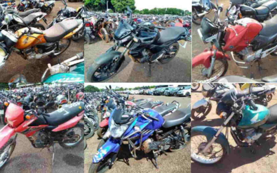 Com lances a partir de R$ 1 mil, leilão do Detran-MS  oferta mais de 100  motocicletas 