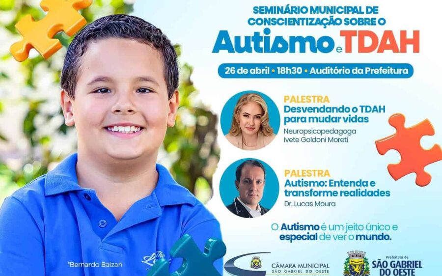São Gabriel promove nesta sexta Seminário sobre transtornos autistas e de déficit de atenção