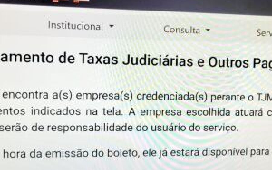 Tribunal de Justiça  disponibiliza parcelamento de custas processuais