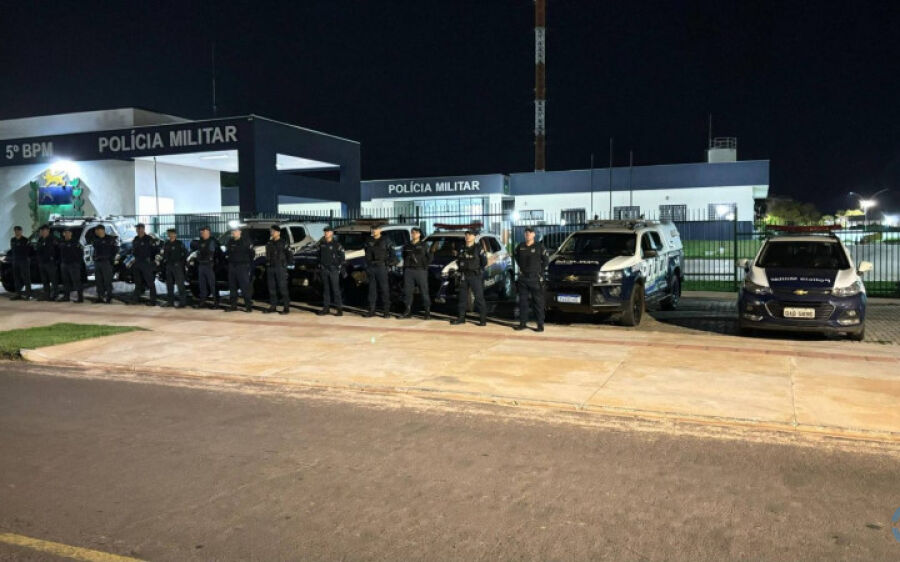 Polícia Militar realiza Operação Saturação em Coxim para garantir segurança à população