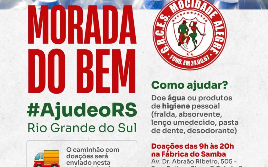 Mocidade Alegre se une em prol do Rio Grande do Sul