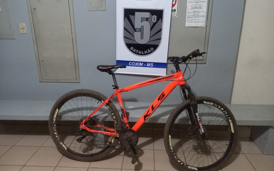 Polícia Militar localiza bicicleta abandonada em Coxim