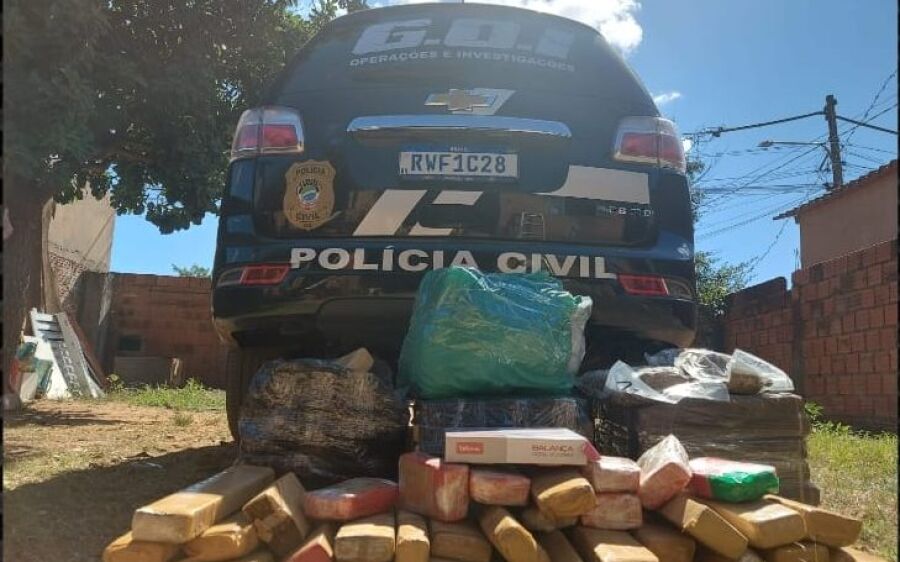 Polícia Civil apreende 81 quilos de maconha em Campo Grande
