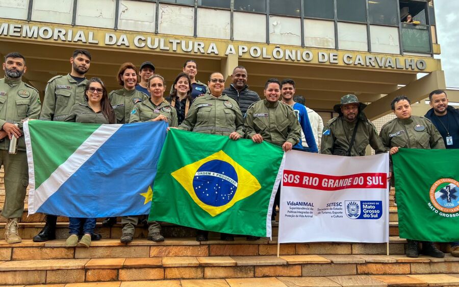 Governo de MS envia insumos e equipe especializada para auxiliar no resgate de animais no RS